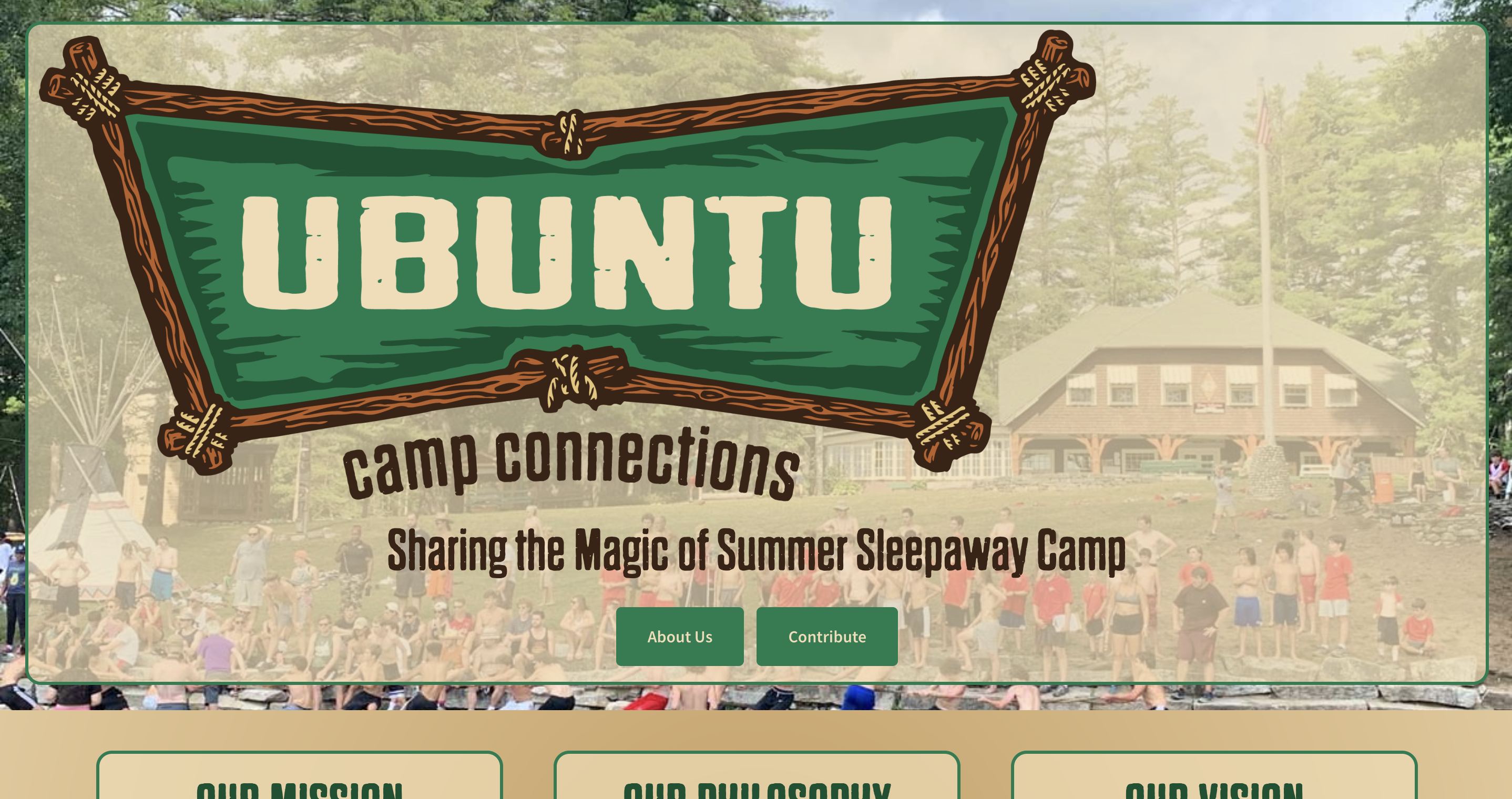 Ubuntu Camp Connections website